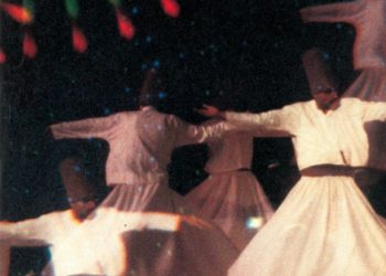 Prizma Dergisinin tanıtım ve seçim özel sayısının kapağı. Semazenler ve Mevlana'nın "Gel her ne olursan ol gel" dörtlüğü ile